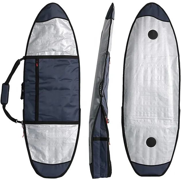 प्रीमियम 600D नायलॉन सर्फ़बोर्ड यात्रा बैग नाक पूंछ संरक्षण के साथ पेशेवर छात्र आउटडोर सर्फ उपकरण ले जाने के लिए