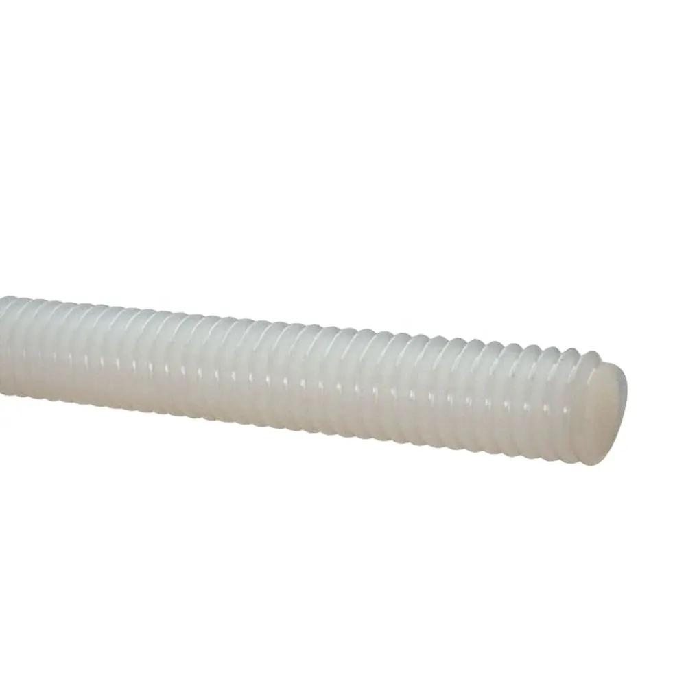 M6 M8 M10 M12 Nero Bianco di Plastica di Nylon Filettato Rod Bar