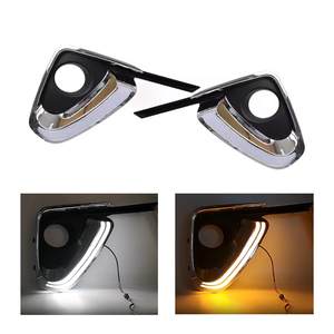 Toyota Toyota için LED gündüz çalışan işık 2016 2017 2018 2019 2020 sis lambası W/dinamik dönüş sinyali DRL ön sürüş lambası - Product Image 1