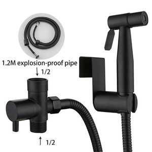 Paslanmaz çelik tuvalet arkadaşı banyo kullanımı için bide basınç artırma memesi ile püskürtme tabancası Set sınır ötesi e-ticaret için - Product Image 1