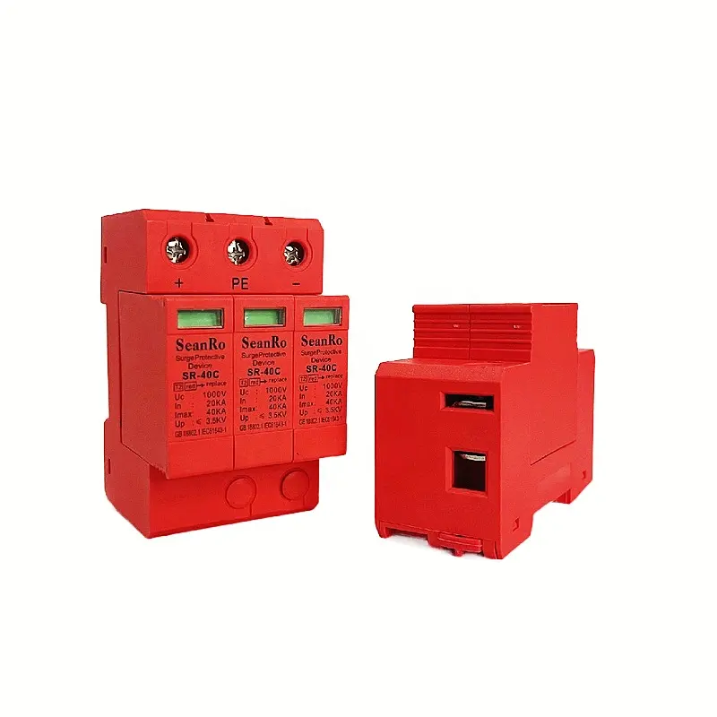 SeanRo-dispositivo eléctrico de protección contra sobretensiones, caja spd 3p, CE, 1000v, PV, venta al por mayor
