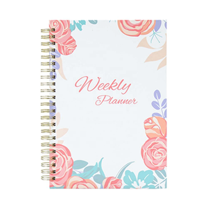 Fornitore di planner professionale stampa personalizzata notebook con calendario a spirale non datato con tasca e adesivo - Product Image 3