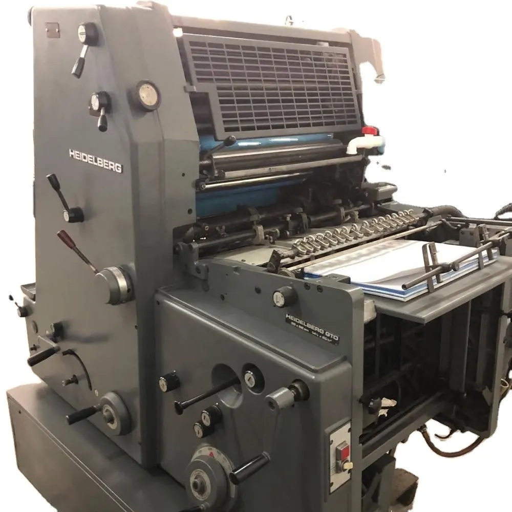 Máquina de impresión Offset se Heidelber g GTO 52 uno, dos y cuatro colores listo para nave