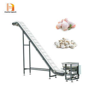 Máquina transportadora de cinta inclinada con deflector de falda personalizada para línea de envasado de procesamiento de alimentos y manipulación de materiales de grano - Product Image 1