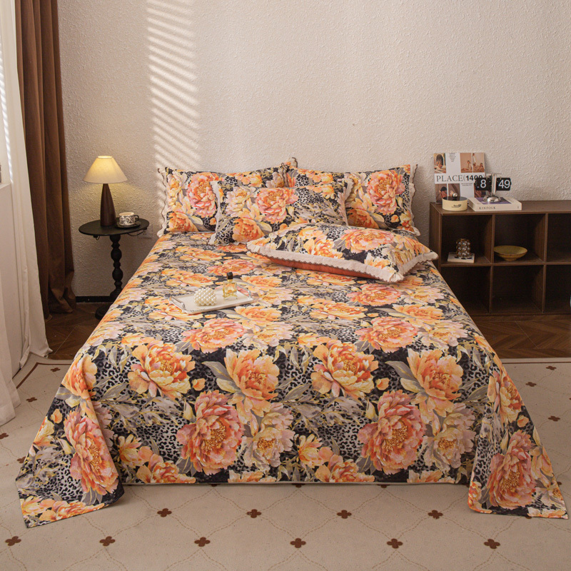 Apricot Orange Floral