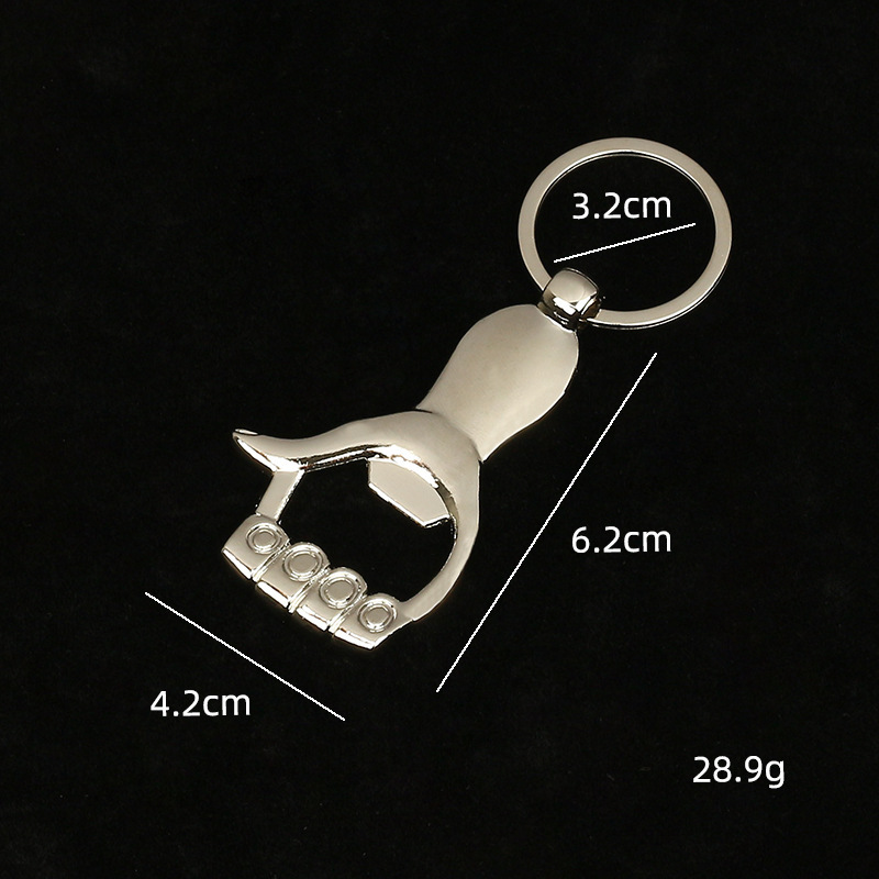 Palm bottle opener