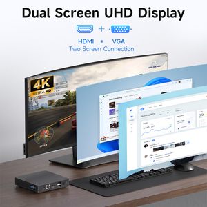 מיני PC cpu j3710 8GB זכרון 128Gb ssd מחשב שולחני ssd תצוגת usb3.2 wifi bt למשרד הבית - Product Image 4