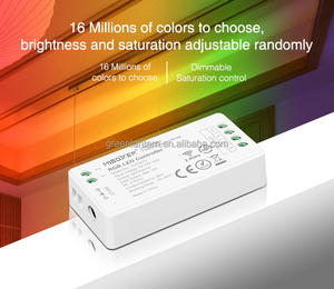 FUT037S 2,4 ГГц RGB светодиодный мини-контроллер DC12V-24V 12A RF регулировки цветовой температуры PWM с регулируемой яркостью умный RGB пульт дистанционного управления - Product Image 2