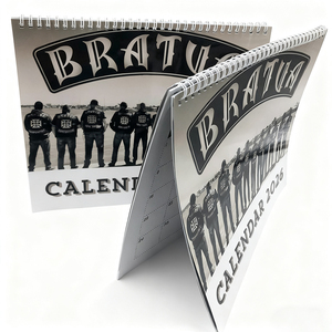 2026 bán buôn tùy chỉnh xoắn ốc ràng buộc UV in ấn giấy tráng tường Bảng lịch với logo cho văn phòng sử dụng - Product Image 3