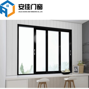 High-End Modern Design Smoothly <strong>Closed</strong> Aluminium Sliding <strong>Window</strong> Windproof Export Aluminum <strong>Windows</strong> - Product Image 4
