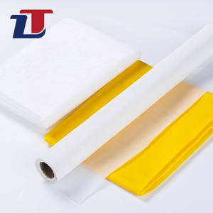 Wear-Resistant 10-micron 220-micron Yellow &amp; White Plain Weave Polyester Printing Screen