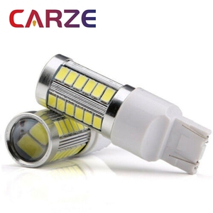 T20 W21/5W 7443 33SMD LED電球車用LEDシグナルライト5630チップ12Vホワイトオートウェッジサイドトランクブレーキランプ - Product Image 1