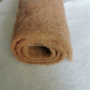 厂家直销骆驼毛棉絮天然100% 羊毛骆驼毛棉絮面料 - Product Image 6