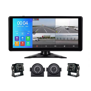 Chất lượng cao 4K 10.36 inch 4-kênh sao lưu hệ thống <span class=keywords><strong>camera</strong></span> với màn hình cảm ứng 4 cái 1080P AHD máy ảnh DVR Ghi cho RV/Xe Tải/xe buýt - Product Image 1