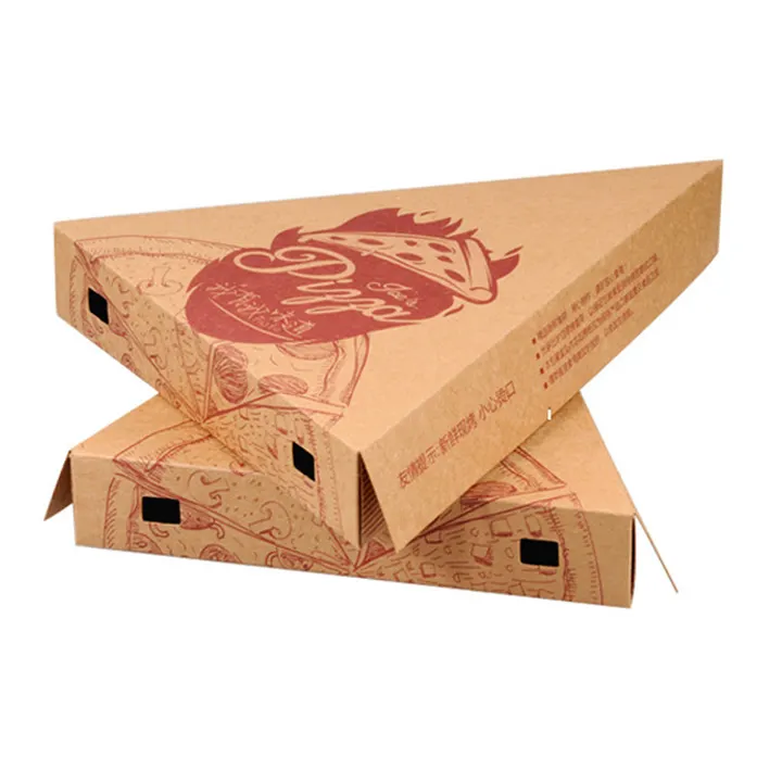 Scatole per pizza a triangolo monouso a fetta singola scatole per pizza all'ingrosso scatola per fette di pizza
