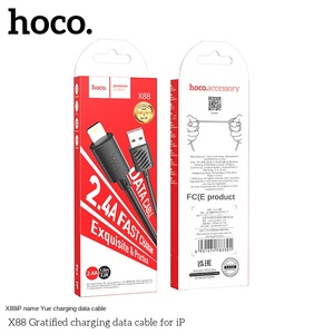 HOCO haoku สายชาร์จไนล่อนชนิด C X88สำหรับ Apple และ Android อุปกรณ์อะแดปเตอร์ข้อมูลสายยาวสำหรับการใช้โทรศัพท์และแท็บเล็ต - Product Image 2