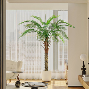 Wholesale Aritificial Plants Coconut Tree Landing Large Potted Tropical Hainan Decorative Landscape Tree Palm Tree <strong>Biomimetic</strong>