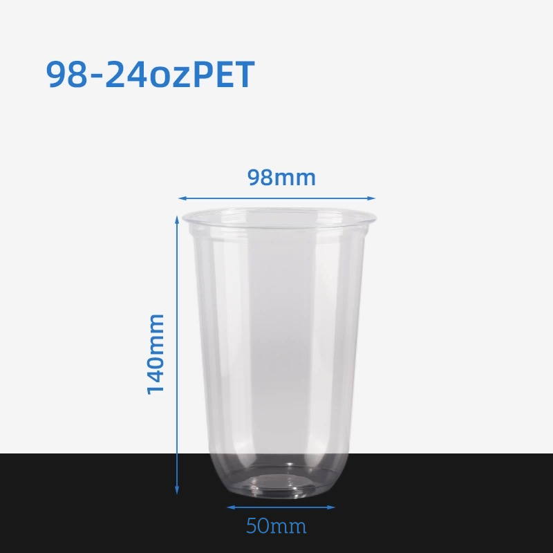 Bicchiere trasparente da 98 mm e 24 oz