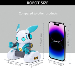 Neues Design Kinder RC Roboters pielzeug Smart Electric Gesten erkennung Cartoon Fernbedienung Kaninchen Roboter Spielzeug mit Musik Licht