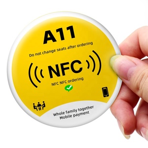 Etiqueta de menú NFC de código QR de material de PVC impermeable para menú NFC de restaurante - Product Image 6