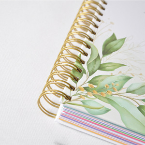 Fornitore di Planner professionale stampa personalizzata Notebook con calendario a spirale Non datato con tasca e adesivo - Product Image 2