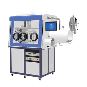 Hochvakuum-Thermo verdampfung besch ichter mit Handschuh fach zur Abscheidung funktioneller Dünn filme