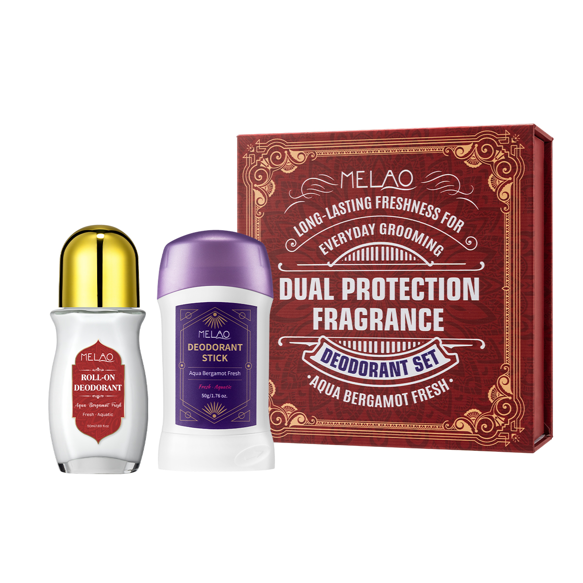 Set de Desodorante con Fragancia y Doble Protección