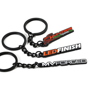 New 2023 Products Key Chain Metal No <strong>Minimum</strong> Order <strong>Customized</strong> <strong>Keychain</strong> Logo Letter Name 3d Enamel Keyring Set - Product Image 1