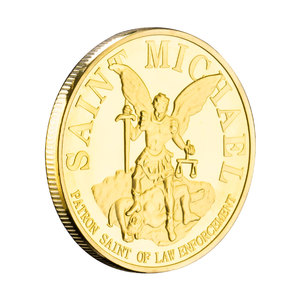 Saint Michael Challenge Coin 2nd sửa đổi kỷ niệm kim loại quà Tặng mạ Vàng sưu tập đồng xu - Product Image 5
