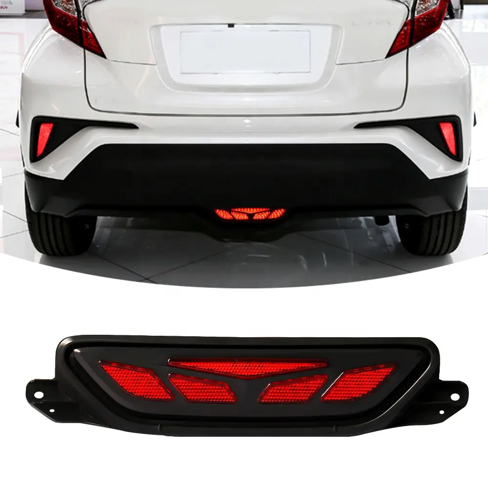 Luz de freno para coche Toyota CHR, luces LED de freno, reflectores de parachoques trasero, 2016, 2017, 2018