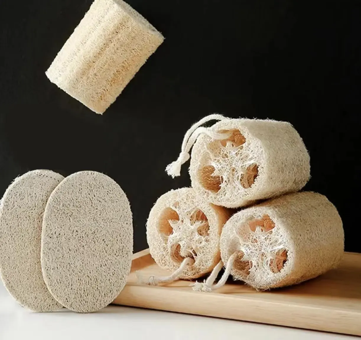 Eco Loofah 100% planta natural orgánica Loofah scrubber Loofah