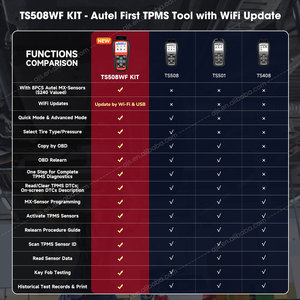 Autel MaxiTPMS TS508WF Kit 8Pcs MX <strong>Sensor</strong> Auto TPMS <strong>Sensor</strong> <strong>Programming</strong> Tool Car Altar TS508 TS408 OBD2 Scanner Diagnostic Tool