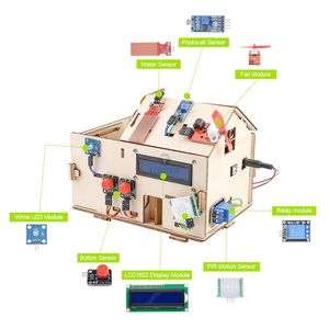 Lonten custom Smart Home Kit <strong>for</strong> <strong>Arduinos</strong> Starter Electronic Learning Kit <strong>Remote</strong> <strong>Control</strong> House DIY Project STEM Programming
