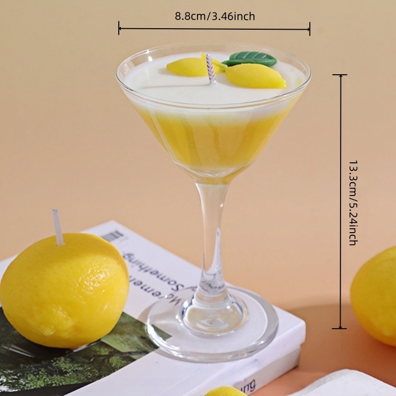 Coupe à Martini jaune