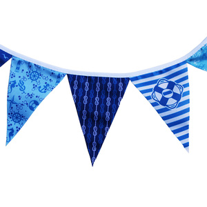 Venta al por mayor logotipo personalizado impresión banderín forma empavesado PAPEL DE PVC Bandera de plástico - Product Image 5