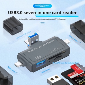 USB 7-in-1 Type-C OTG3.0 lettore di schede multifunzione installazione esterna telefono cellulare Android e Computer Companion - Product Image 5