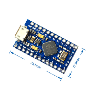 Modul Pro Micro ATmega32U4 Typ C 5V 16MHz Ersetzen Sie ATmega328 für Pro Mini durch 2-reihigen Pin-Header für Leonardo USB-Schnitts telle