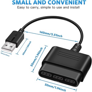 厂家直销P2至P3 PC单头适配器电缆稳定游戏控制器转换器适用于PS2 PS3 - Product Image 5