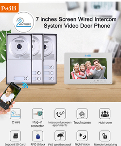 7 Inch Digital Color TFT Screen Monitor <strong>With</strong> <strong>Touch</strong> Sensor <strong>Buttons</strong> Video Door Phone <strong>Intercom</strong> <strong>System</strong> for Apartments - Product Image 3