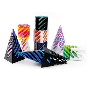 3D In Hai-Màu Swirl Đồ Chơi Giáo Dục Phát Triển Xoắn Ốc 3D Cấu Trúc Nhựa Ngón Tay Trang Trí Cho Căng Thẳng Cứu Trợ Spinner - Product Image 1