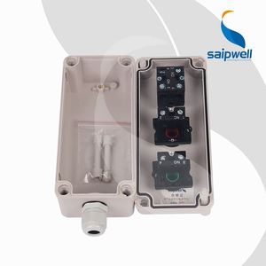 SAIPWELL 3 Way Customized <strong>Push</strong> <strong>Button</strong> <strong>Box</strong> for Industrial <strong>Control</strong> <strong>Box</strong> With Momentary 22mm Pushbuttons Nema 4 <strong>Custom</strong> Enclosure 10A - Product Image 5