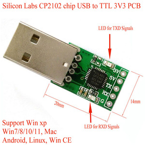 Piccolo adattatore USB UART TTL PCBA convertitore TTL a USB UART programmatore seriale TTL-3V3-PCB - Product Image 2