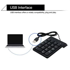 Mini 2.4GHz Wireless <strong>Numeric</strong> Keypad Numpad 18 Keys Digital <strong>Keyboard</strong> for Accounting Teller Laptop Notebook Tablet Number Keycap - Product Image 2