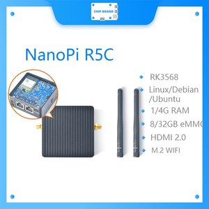 NanoPi R5C Rockchip RK3568B2 A55 Dual 2.5G Ethernet-Anschluss Unterstützung M.2 WLAN-Modul Linux/OpenWrt/Debian/Ubuntu - Product Image 2