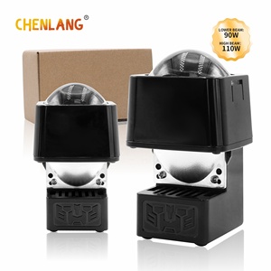 ไฟสอง LED อัตโนมัติ H7 H4 9006 100W 1.5นิ้ว1.8นิ้วเข้ากันได้หลายรุ่น IP68ดัดแปลงได้ไฟหน้า LED - Product Image 1