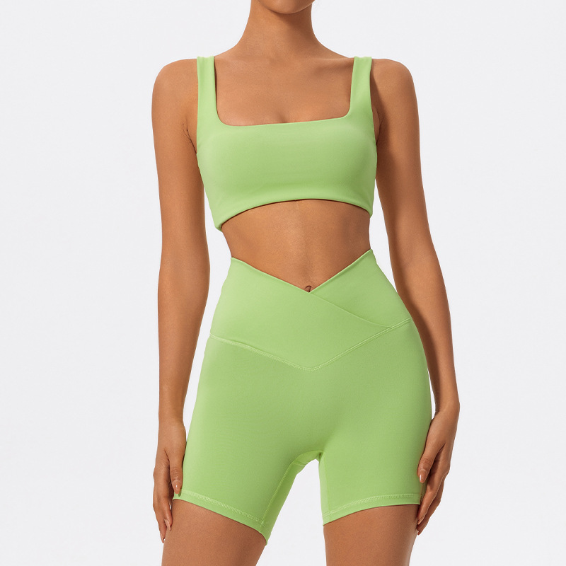 Bra+Shorts - Light Green