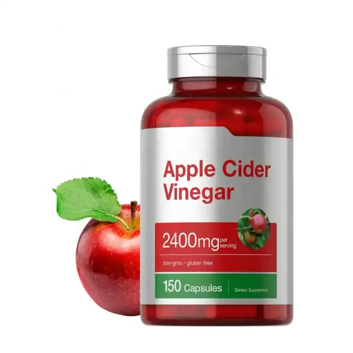 OEM/ODM suplemen diet binaraga kualitas Premium 100% kapsul cuka Apel murni alami