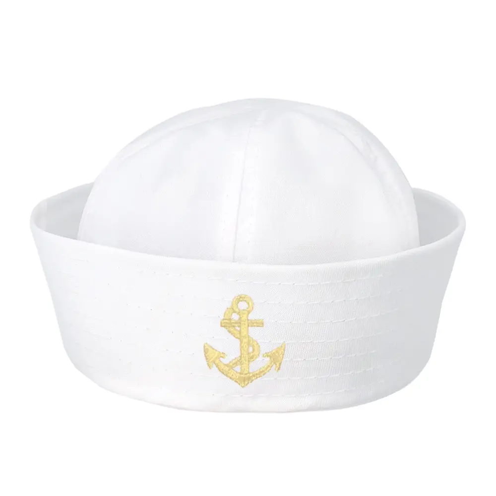 Sombrero de marinero blanco, gorra de capitán de marinero para hombres, mujeres, niñas, niños, bebés, accesorios de disfraz para adultos