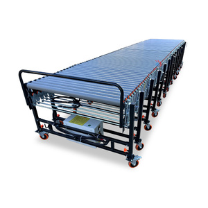 Rubber-coated Skate Wheel <strong>Conveyor</strong> Roller Line Customized Flexible Retractable Roller <strong>Conveyor</strong> for Feed Boxes <strong>Unloading</strong> - Product Image 5