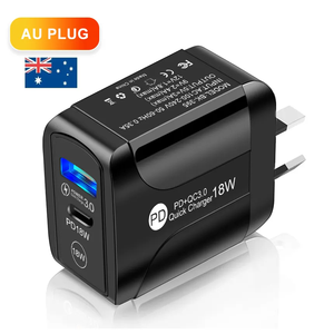 オーストラリアAU PLUG18W急速充電USB充電器高速充電PD for iPhone 15 Pro Max Samsung XiaomiUSB Type C充電器モバイル - Product Image 1